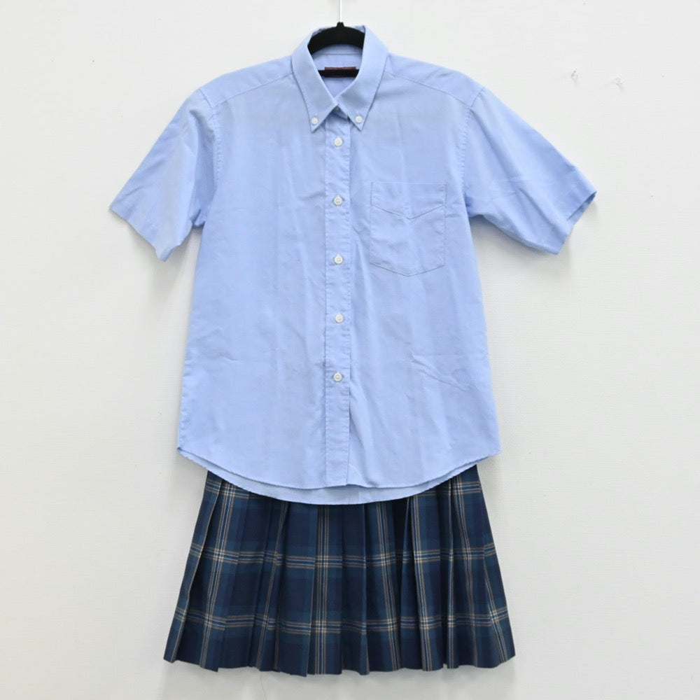 【中古】神奈川県 神奈川県立横浜清陵高等学校 女子制服 2点（シャツ・スカート）sf000943