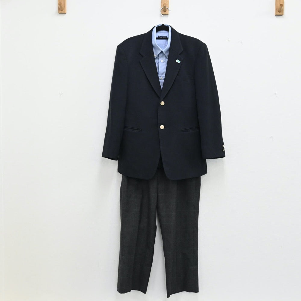 【中古】神奈川県 神奈川県立横浜清陵高等学校 男子制服 4点（ブレザー・シャツ・ズボン）sf000953