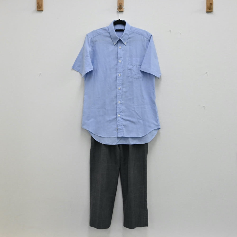 【中古】神奈川県 神奈川県立横浜清陵高等学校 男子制服 2点（シャツ・ズボン）sf000954