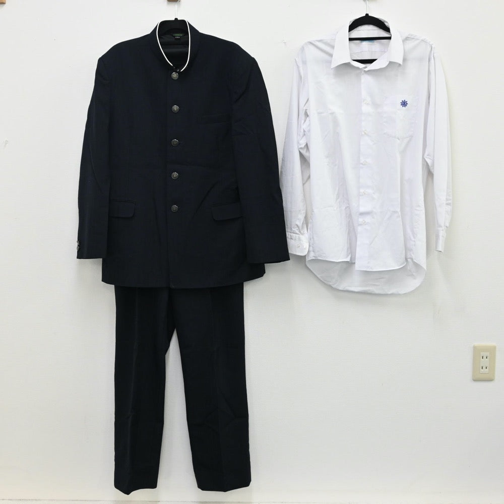 【中古】福岡県 東福岡高等学校 男子制服 3点（学ラン・シャツ・ズボン）sf000969
