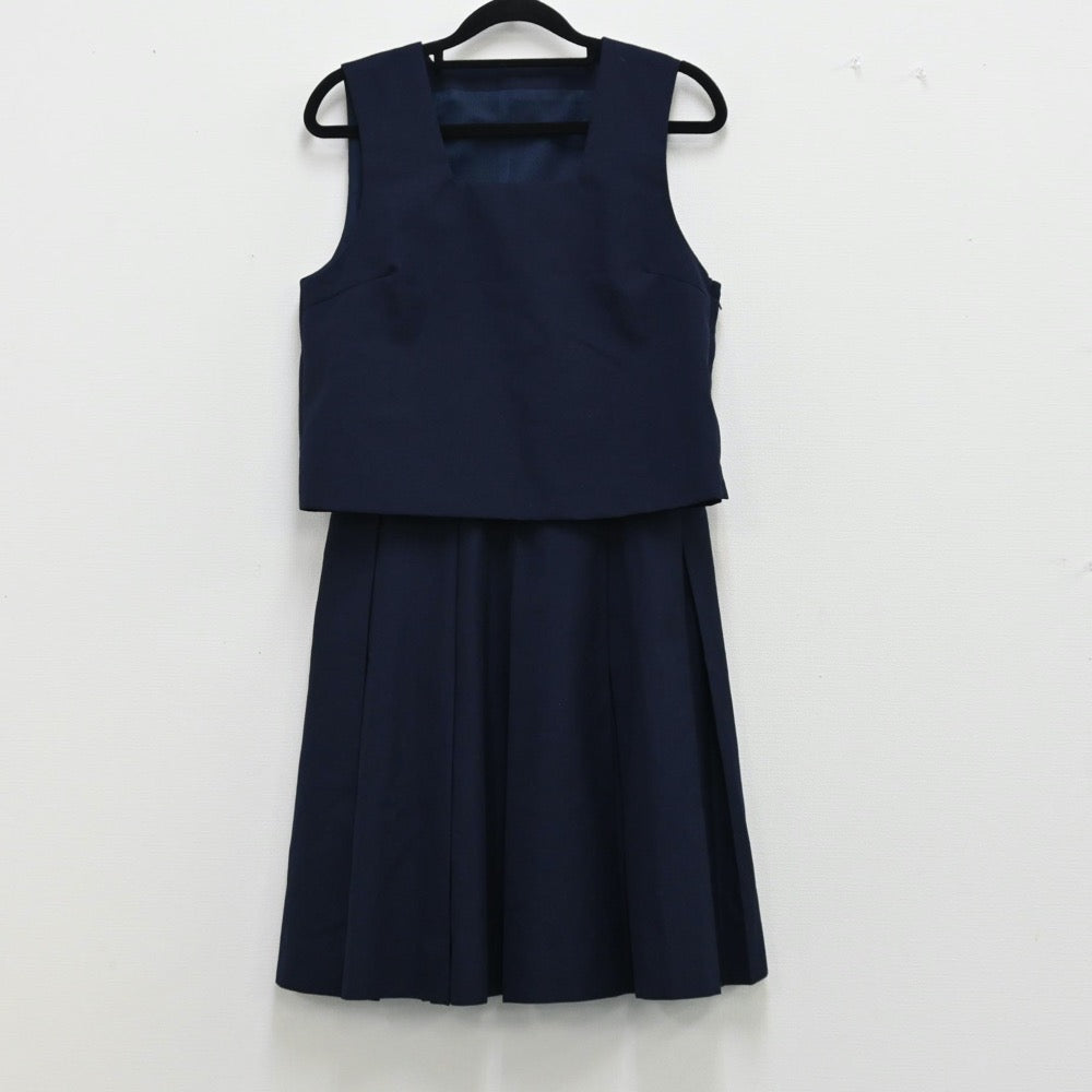 【中古】岡山県 私立関西高等学校 女子制服 2点（ベスト・スカート）sf000983