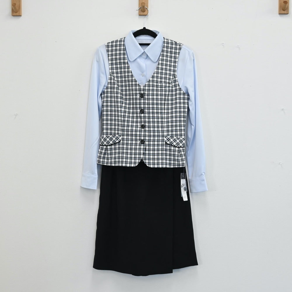 【中古】会社制服 事務服 3点 sf001021