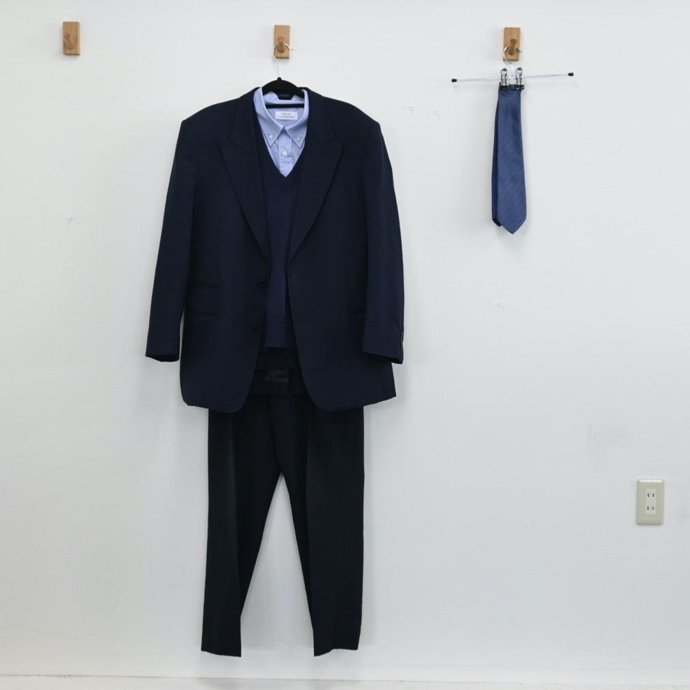 【中古】埼玉県 埼玉県立芸術総合高等学校 男子制服 5点（ブレザー・シャツ・ズボン）sf001051