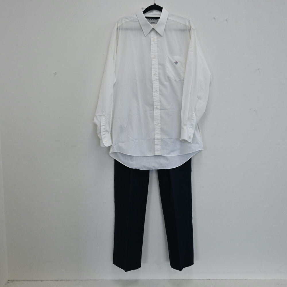 【中古】神奈川県 関東学院高等学校 男子制服 2点（ズボン・シャツ）sf001091