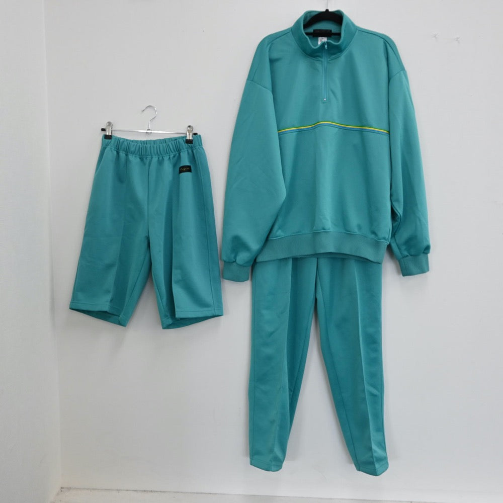 【中古】神奈川県 関東学院高等学校 男子制服 3点（ジャージ 上・ジャージ 下・体操服 下）sf001099