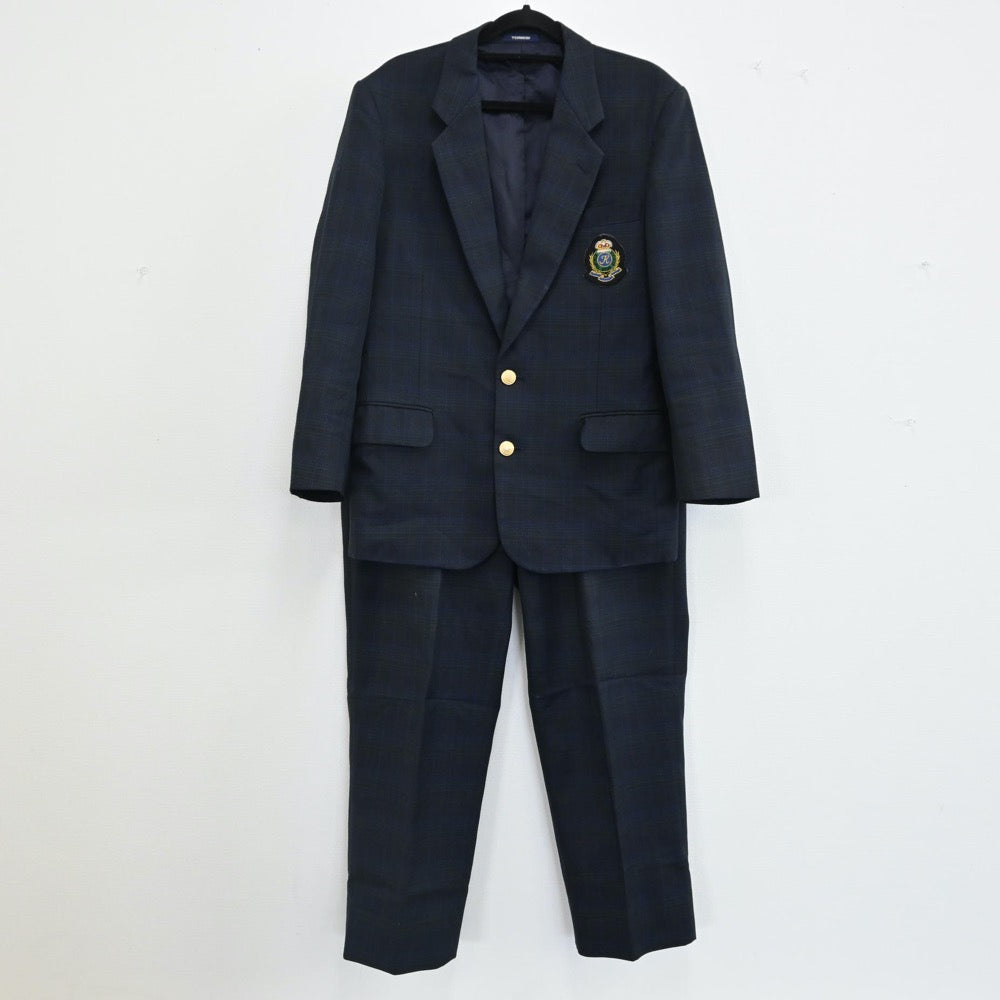 【中古】熊本県 熊本国府高等学校 男子制服 2点（ブレザー・ズボン）sf001128