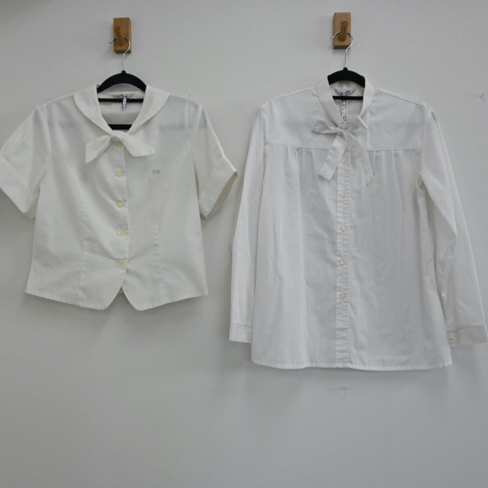 【中古】福岡県 福岡海星女学院 女子制服 2点（シャツ・シャツ）sf001153