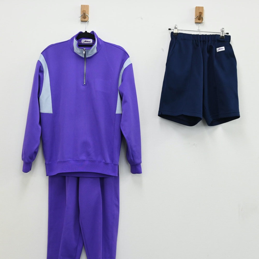 【中古】埼玉県 さいたま市立植竹中学校 女子制服 3点（ジャージ 上・ジャージ 下・体操服 下）sf001180