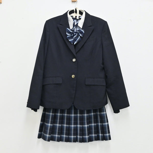 【中古】埼玉県 淑徳巣鴨高校 女子制服 6点（ブレザー・ニット・シャツ・スカート）sf001187