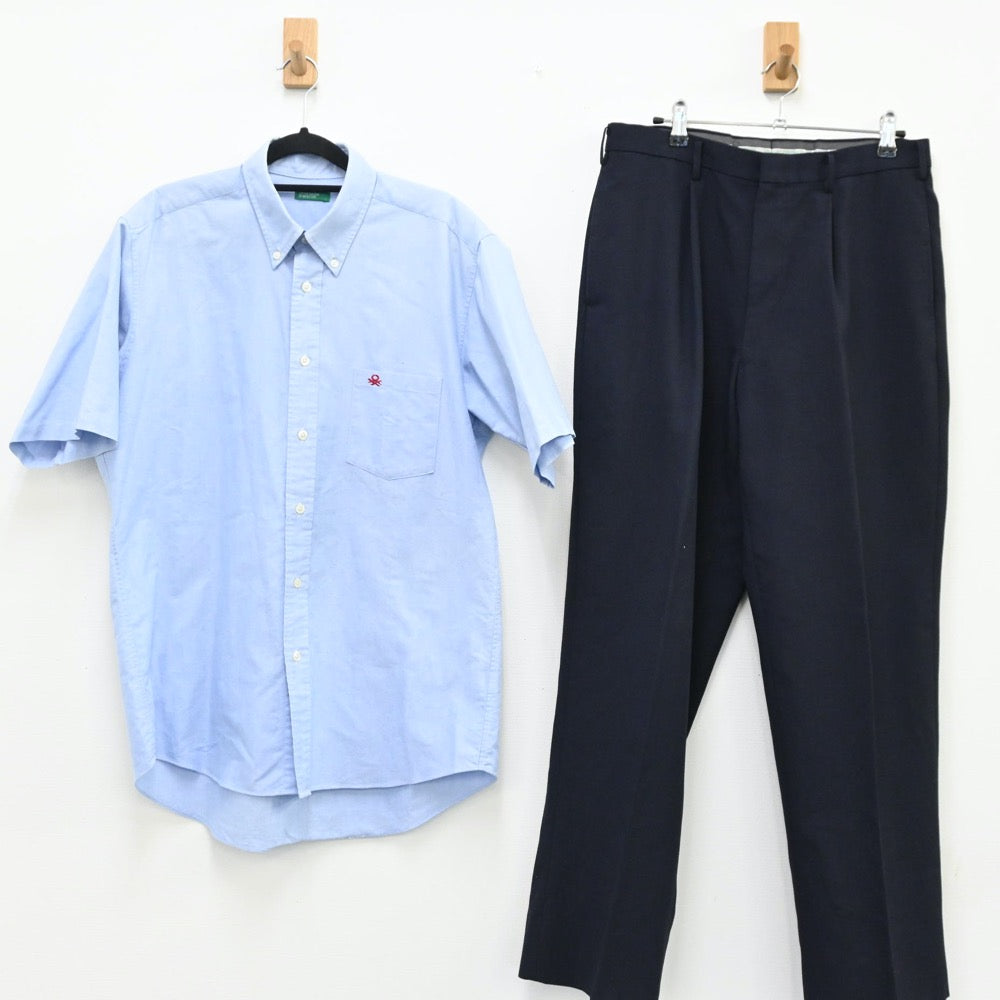 【中古】大阪府 私立大阪高校　 男子制服 2点（シャツ・ズボン）sf001193