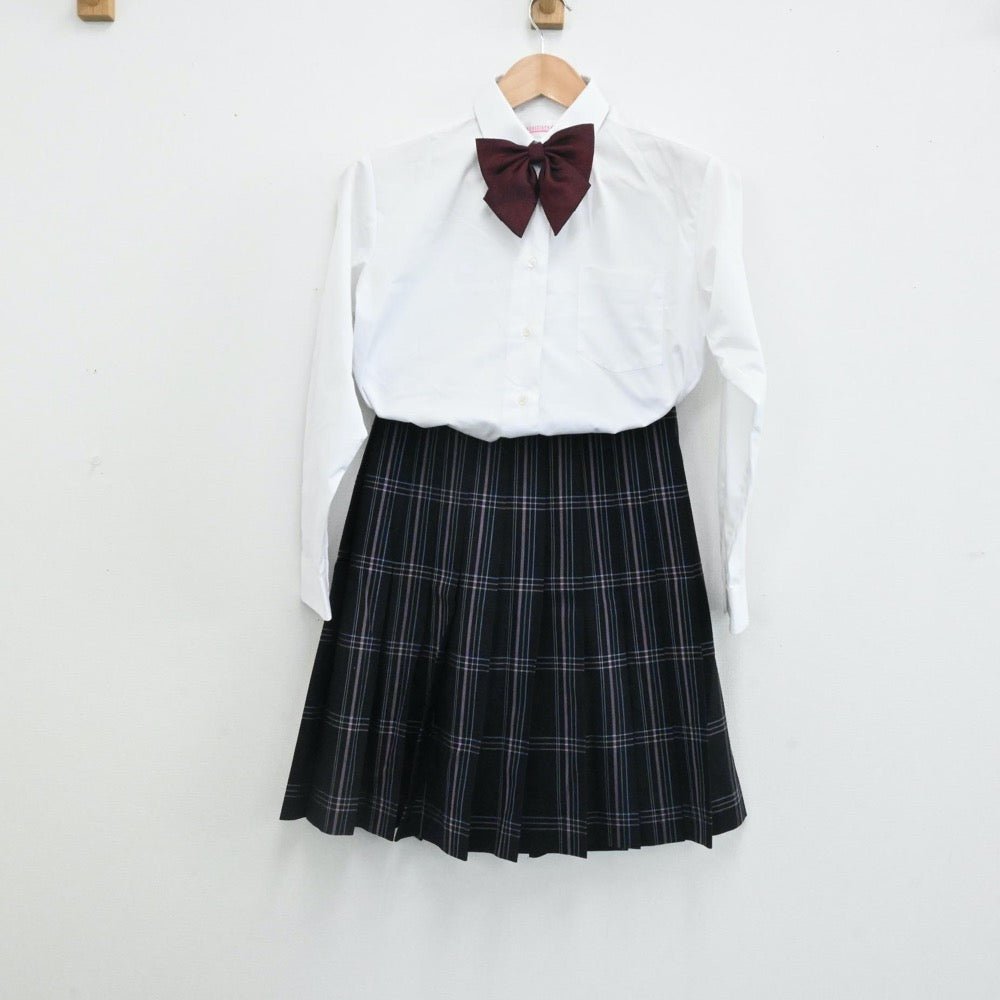 【中古】大阪府 大阪偕星学園高校 女子制服 4点（ブレザー・シャツ・スカート）sf001223