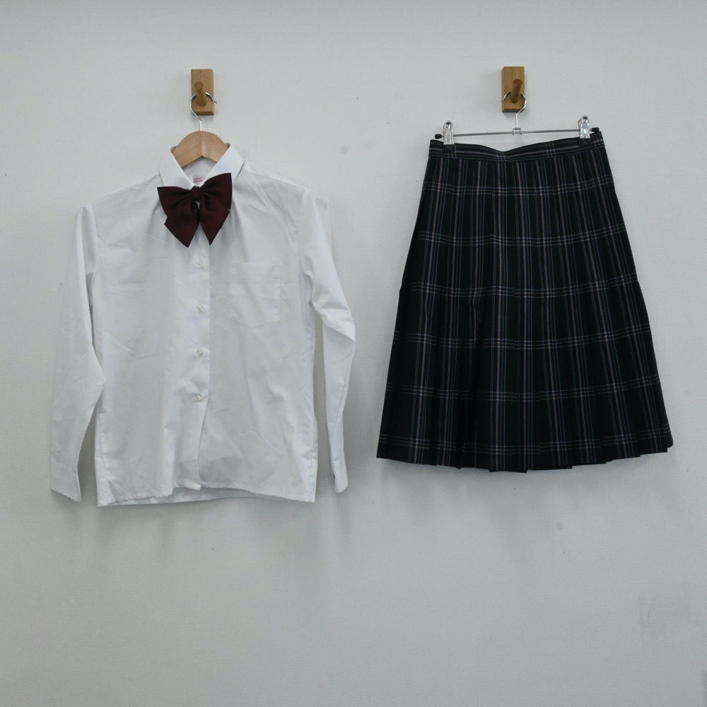 【中古】大阪府 大阪偕星学園高校 女子制服 4点（ブレザー・シャツ・スカート）sf001223