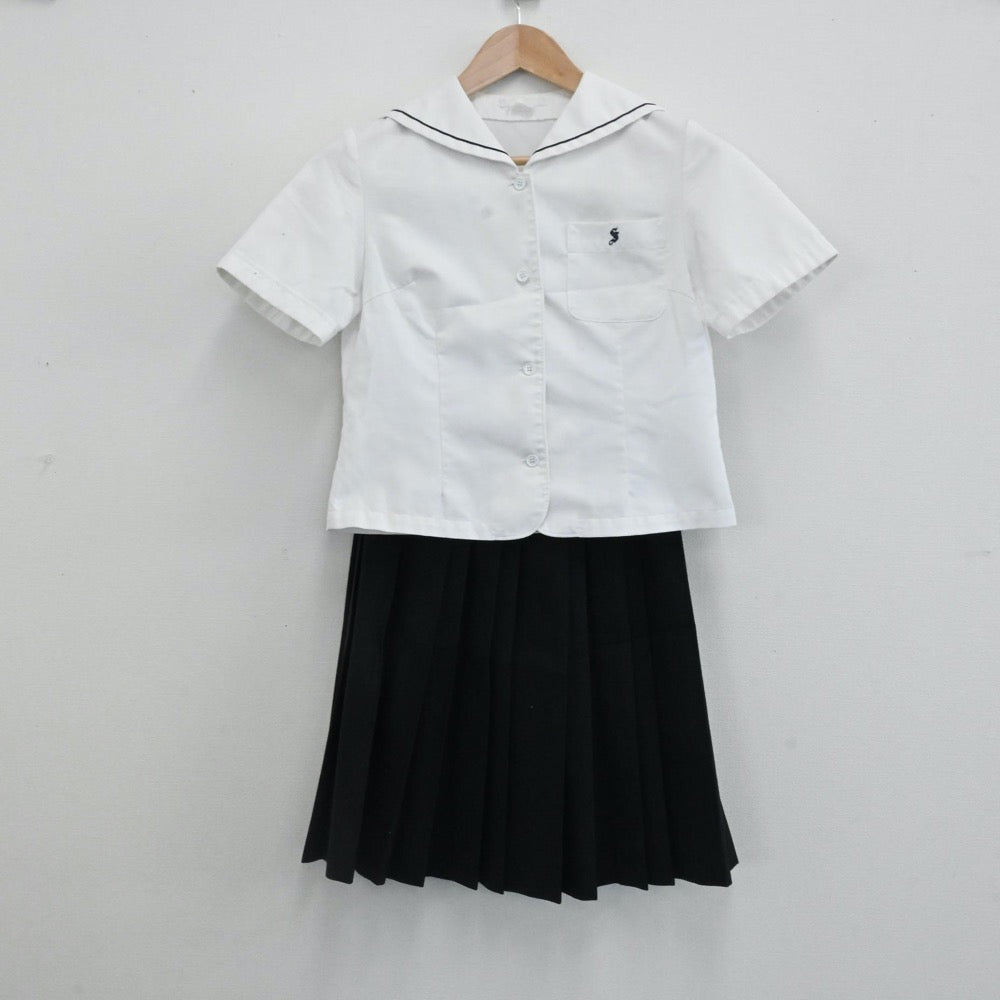 【中古】栃木県 栃木県立佐野高等学校 女子制服 5点（ブレザー・スカート・セーラー服）sf001302