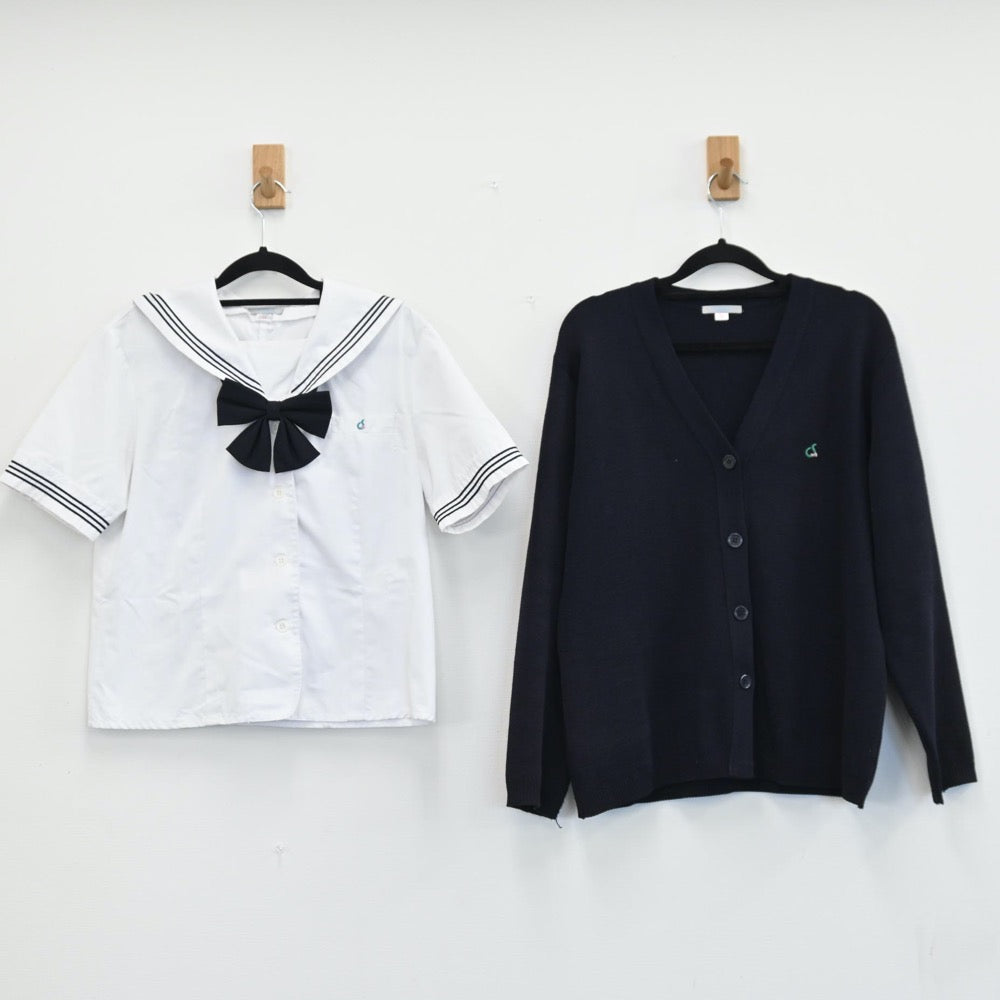 【中古】東京都 大田桜台高等学校 女子制服 4点（セーラー服・ニット）sf001316