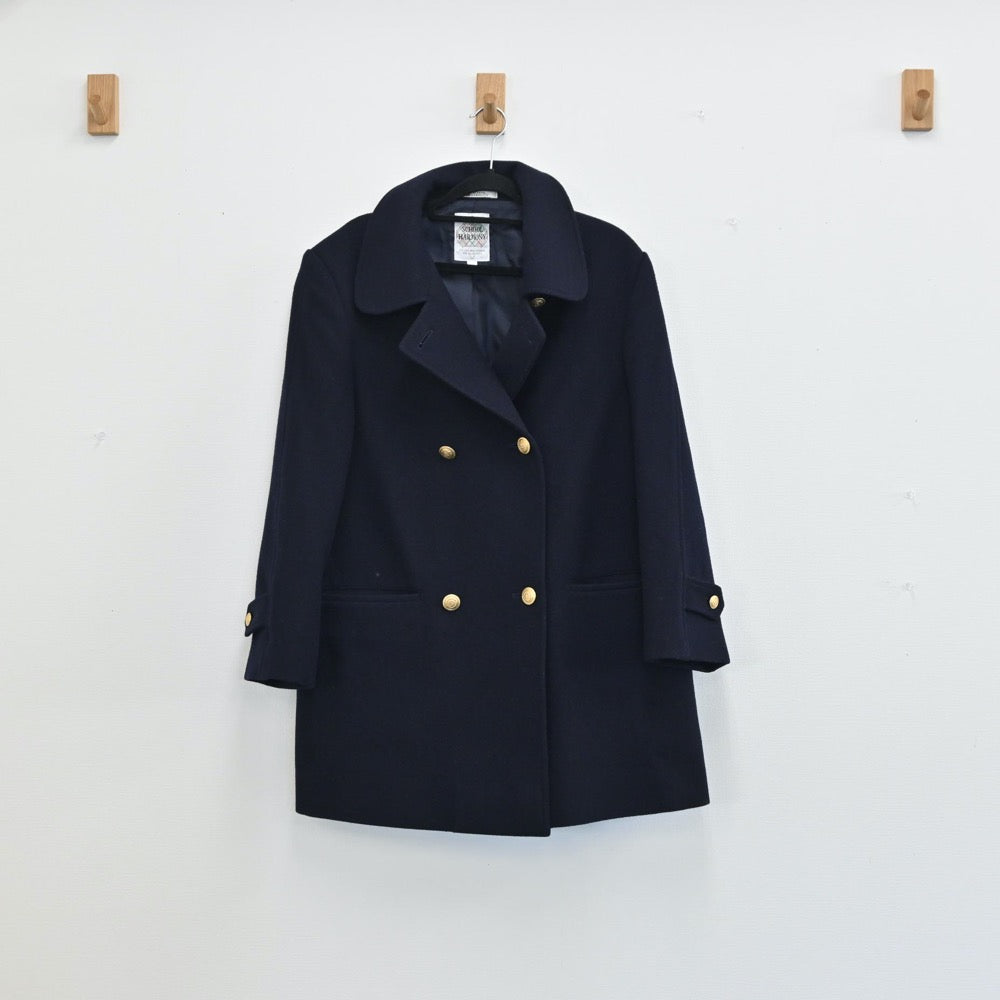 【中古】長崎県 純心女子高等学校 女子制服 1点（コート）sf001338