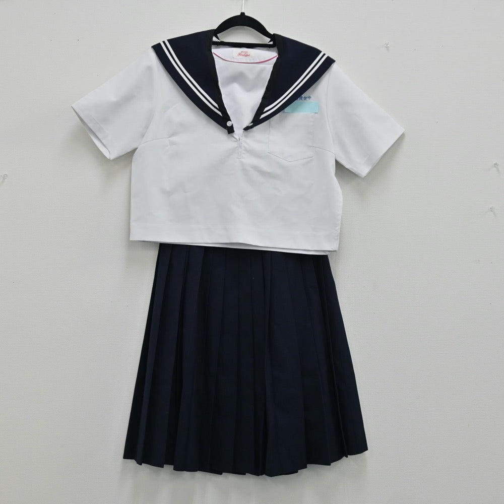【中古】愛知県 猿投台中学校 女子制服 2点（セーラー服・スカート）sf001407