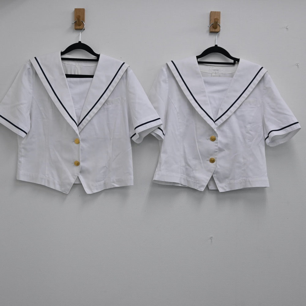 【中古】岡山県 岡山芳泉高校 女子制服 2点（セーラー服）sf001412