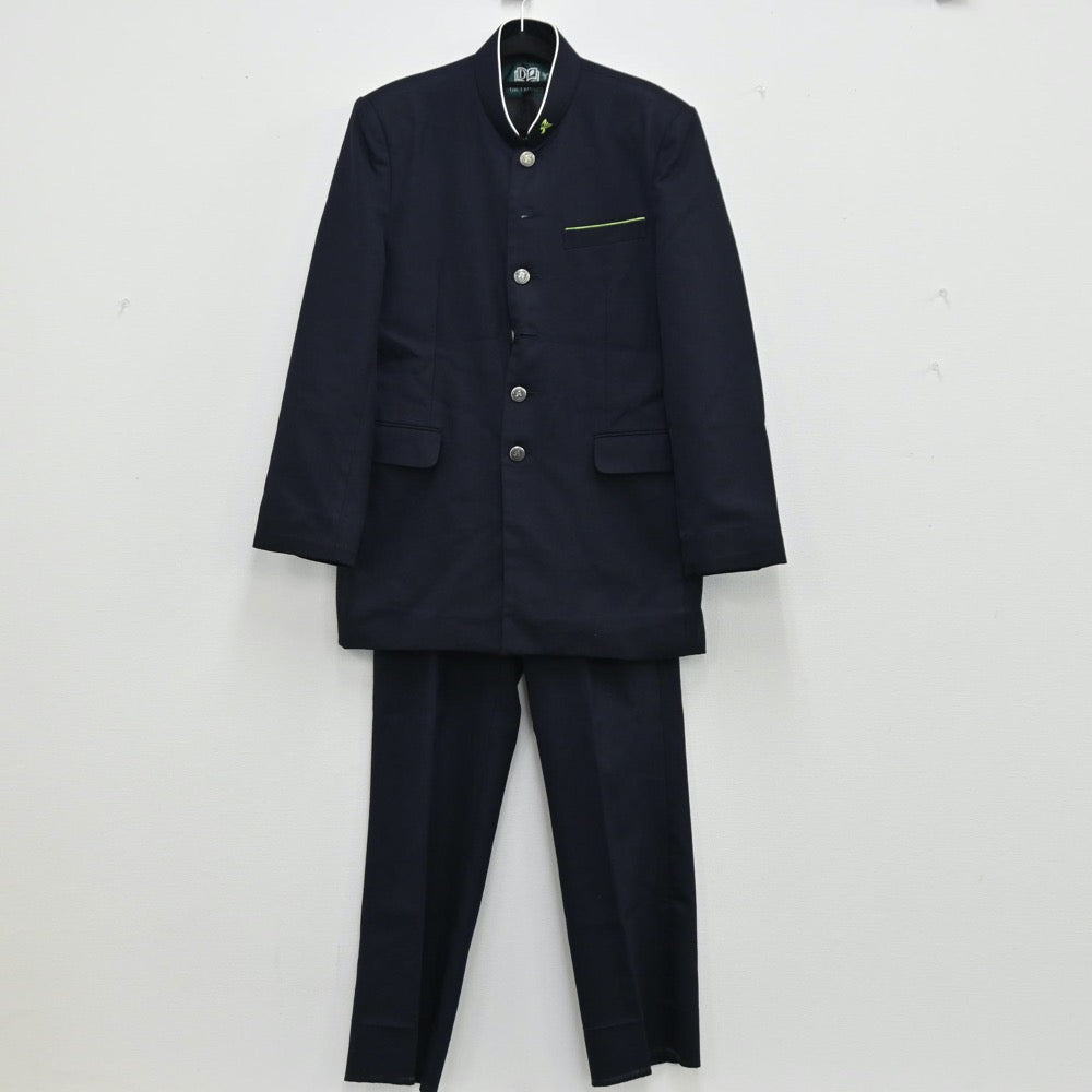 【中古】広島県 尾道中学校 男子制服 2点（学ラン・ズボン）sf001425