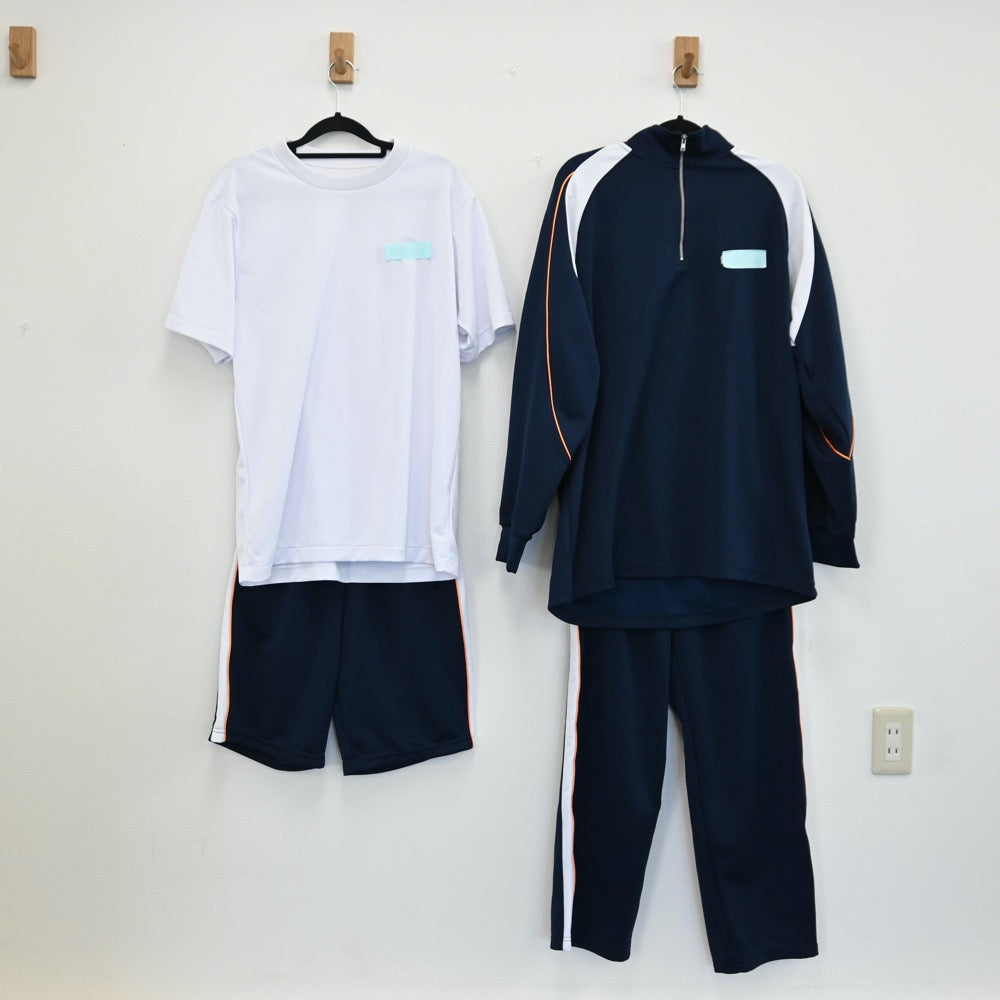 【中古】神奈川県 横浜旭陵高等学校 男子制服 4点（ジャージ 上・ジャージ 下・体操服 上・体操服 下）sf001465