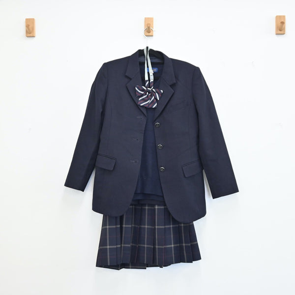 中古制服】東京都 駒澤大学高等学校 女子制服 4点（ブレザー・ニット・スカート）sf001490【リサイクル学生服】 | 中古制服通販パレイド