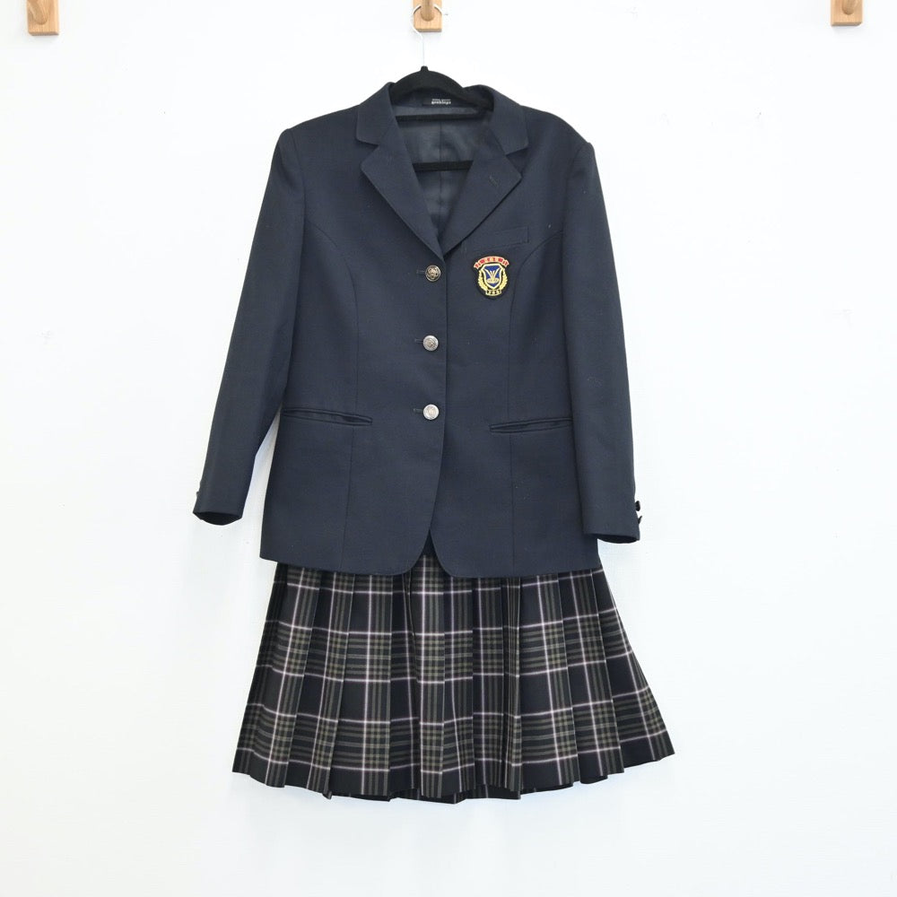 【中古】神奈川県 東山田中学校 女子制服 2点（ブレザー・スカート）sf001494