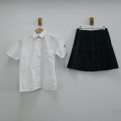 【中古】宮城県 仙台育英高等学校 女子制服 4点（ベスト・シャツ・スカート）sf001500