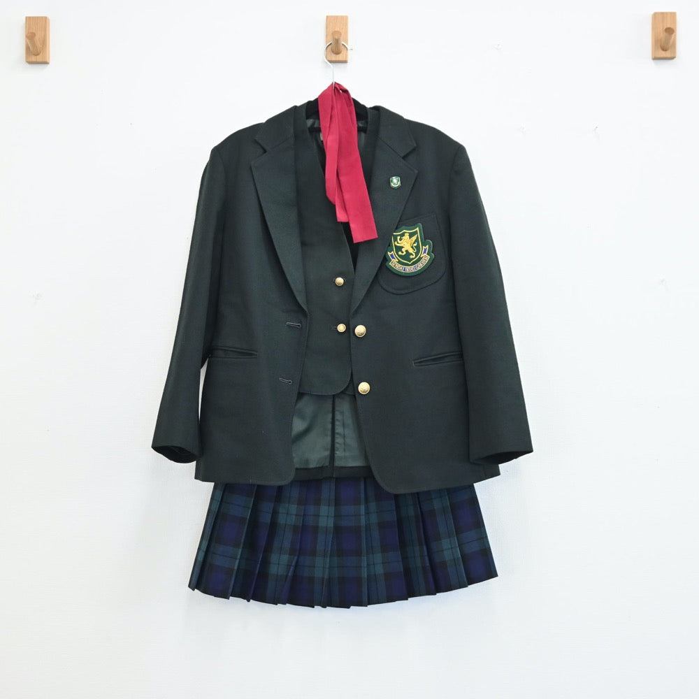 【中古】宮城県 仙台育英高等学校 女子制服 4点（ブレザー・ベスト・スカート）sf001502