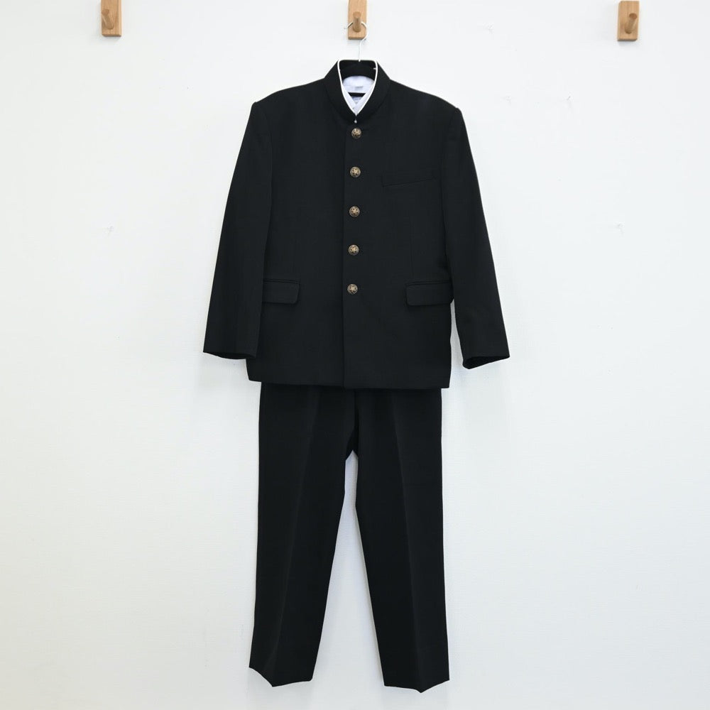 【中古】千葉県 千葉県市原市立双葉中学校 男子制服 3点（学ラン・シャツ・ズボン）sf001509