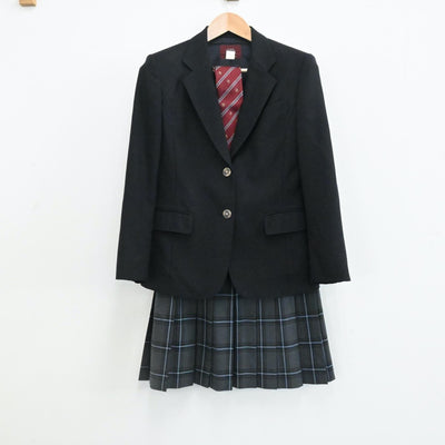 【中古】東京都 都立上野高校 女子制服 5点（ブレザー・スカート・スカート）sf001525