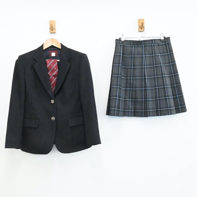 【中古】東京都 都立上野高校 女子制服 5点（ブレザー・スカート・スカート）sf001525