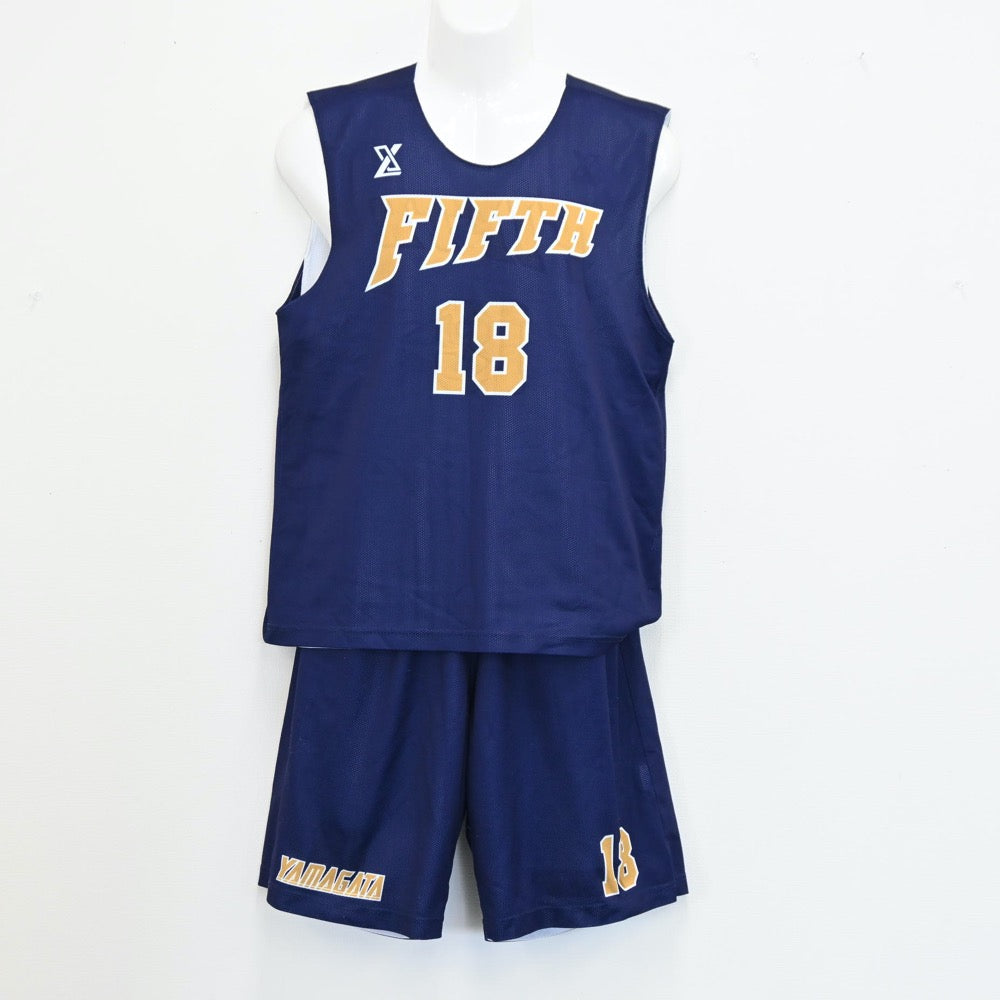 【中古】山形 山形市立第五中学校 男子制服 2点（ 部活ユニフォーム 上下）sf001535