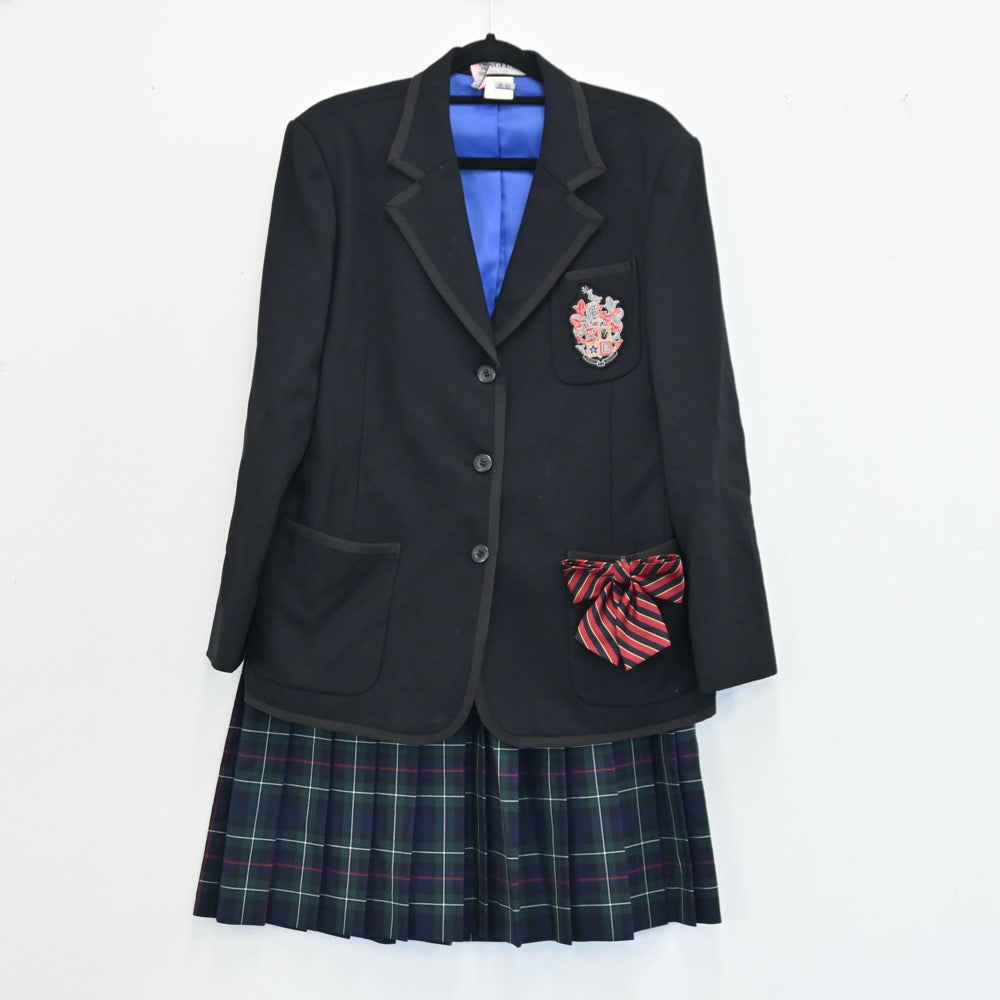 【中古】鹿児島 神村学園 女子制服 3点（ブレザー・スカート）sf001538