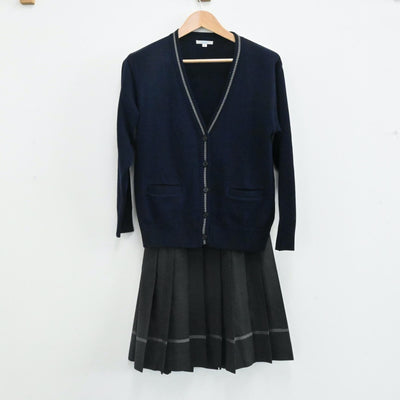 【中古】大阪 相愛中学校 女子制服 8点（ブレザー・ニット・スカート）sf001559