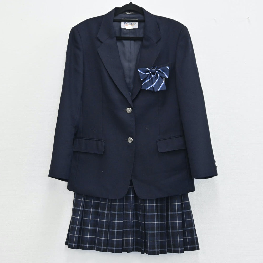 【中古】東京都 多摩市立青陵中学校 女子制服 3点（ブレザー・スカート）sf001588