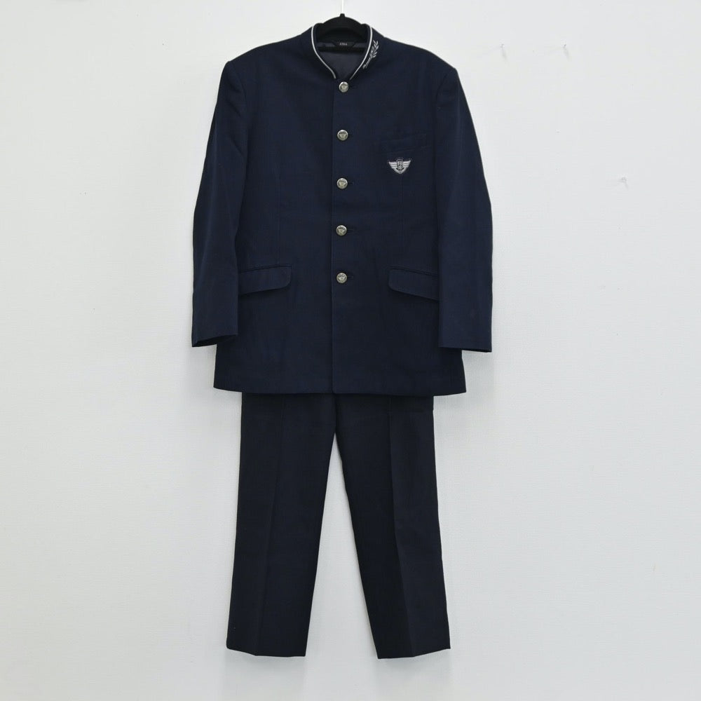 【中古】愛知県 岡崎市湘南中学校 男子制服 2点（学ラン・ズボン）sf001593
