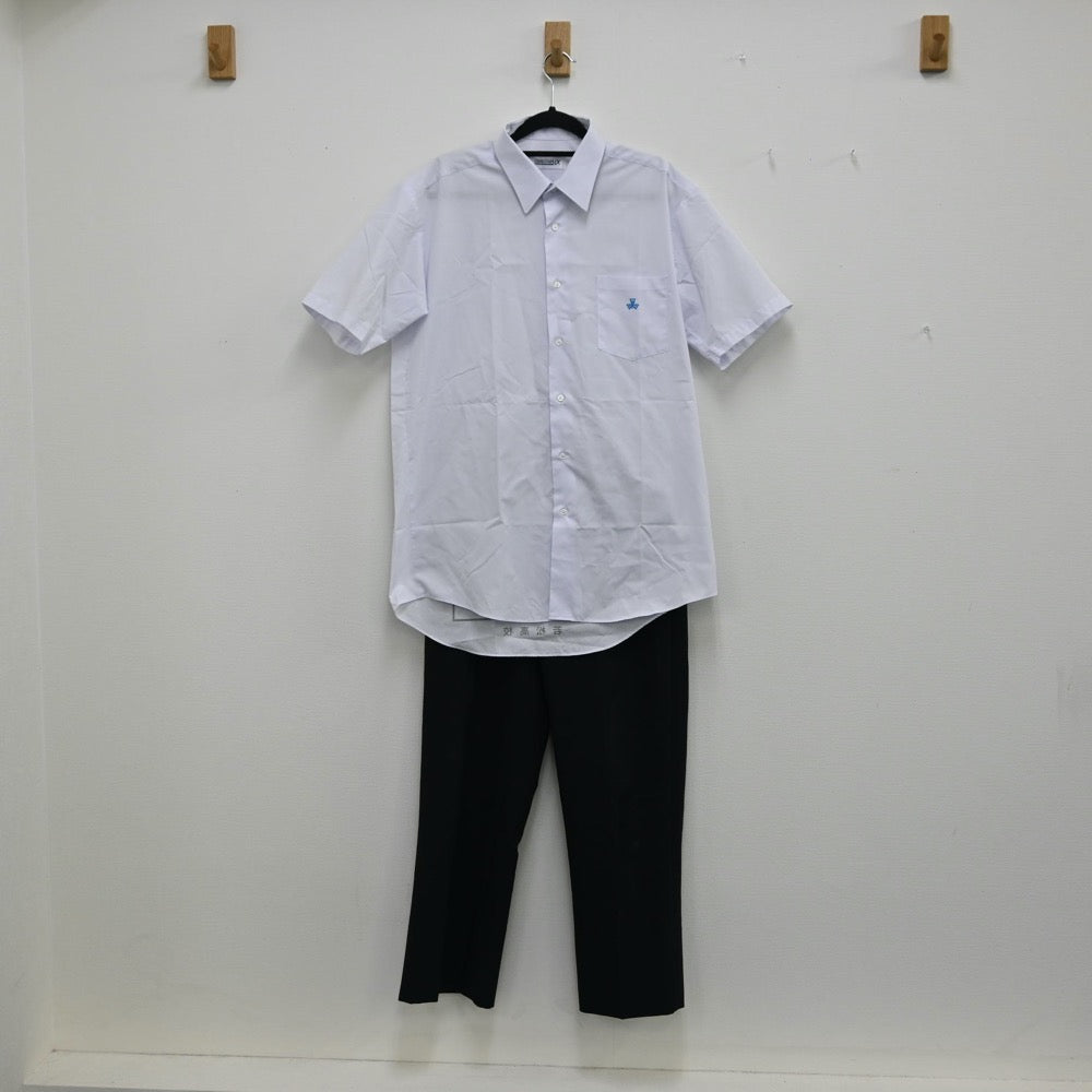 【中古】福岡県 若松高校 男子制服 2点（ズボン・シャツ）sf001621