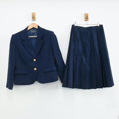 【中古】岩手県 矢巾町立矢巾北中学校 女子制服 3点（ブレザー・ベスト・スカート）sf001665