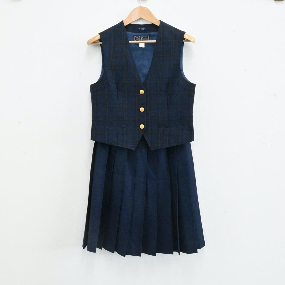 【中古】岩手県 矢巾町立矢巾北中学校 女子制服 3点（ブレザー・ベスト・スカート）sf001665