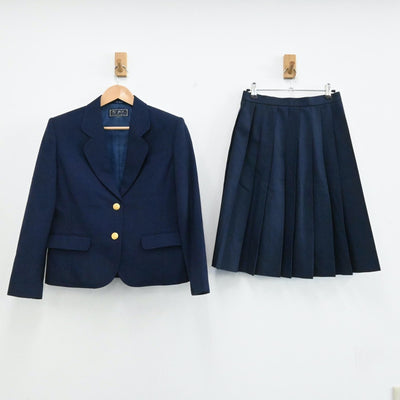 【中古】岩手県 矢巾町立矢巾北中学校 女子制服 3点（ブレザー・ベスト・スカート）sf001666