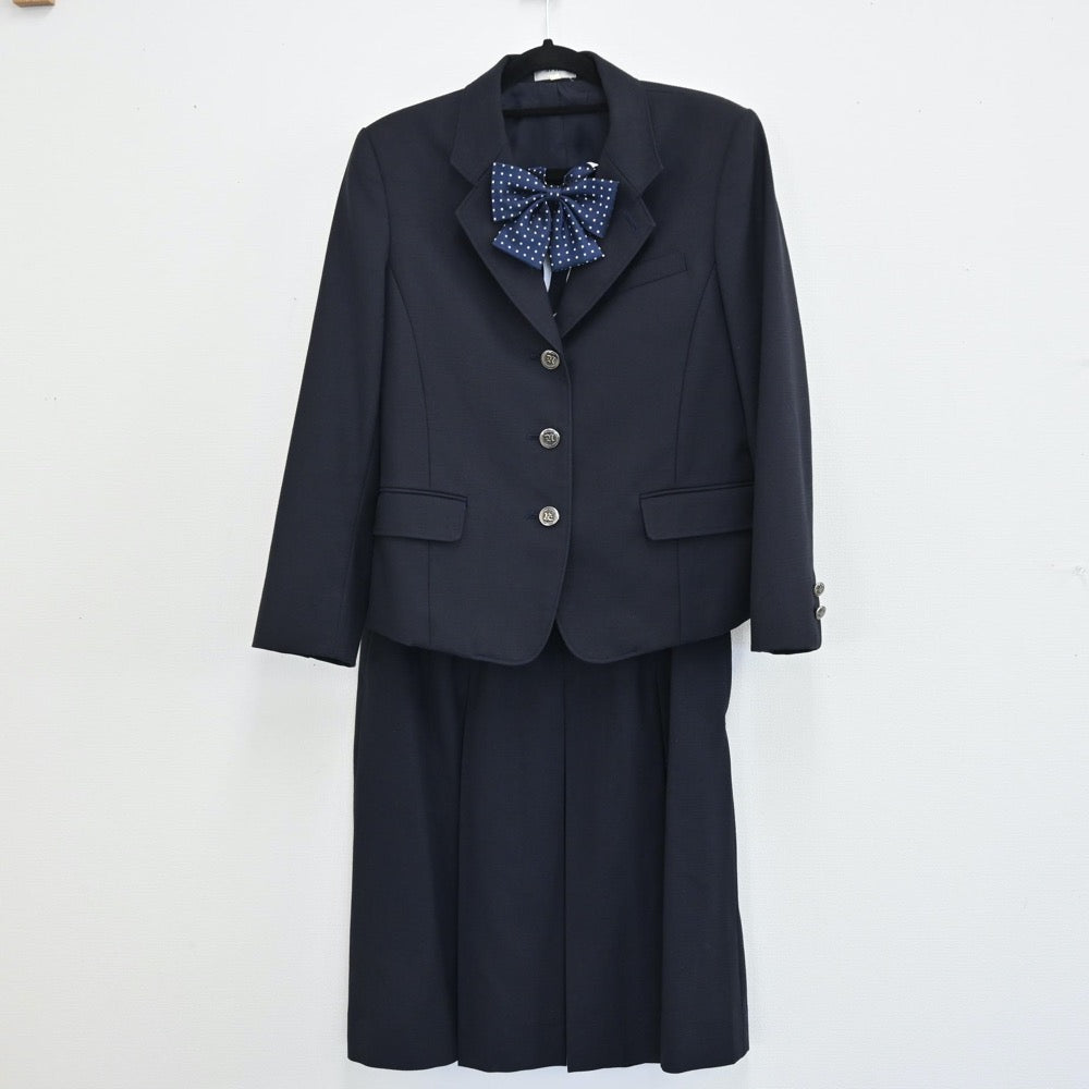【中古】大阪府 大阪府立長野高等学校 女子制服 3点（ブレザー・スカート）sf001690