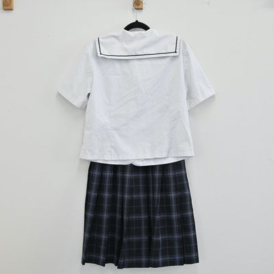 【中古】東京都 晴海総合高校 女子制服 3点（シャツ・スカート）sf001696