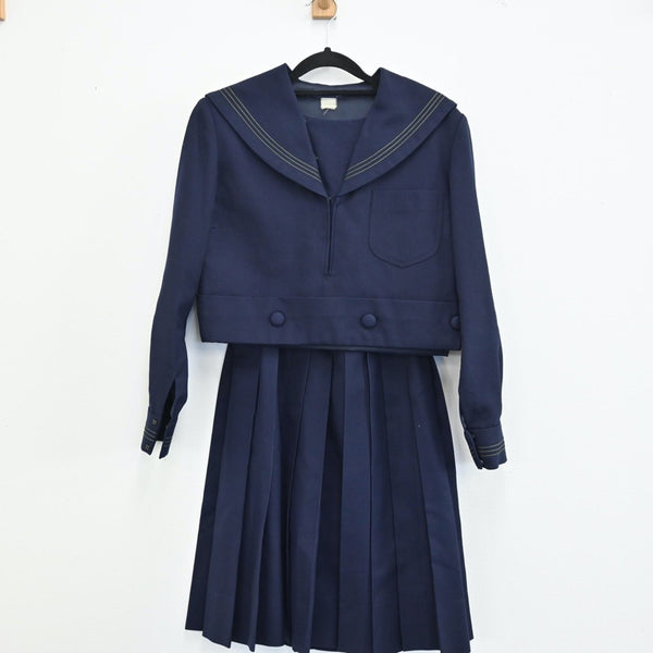 中古制服】大阪府 樟蔭高等学校 女子制服 3点（セーラー服・ニット・スカート）sf001699【リサイクル学生服】 | 中古制服通販パレイド