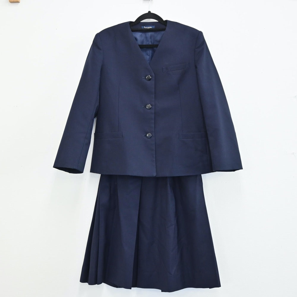 【中古】静岡県 静岡市立観山中学校 女子制服 3点（ブレザー・ベスト・スカート）sf001703