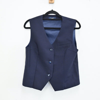 【中古】静岡県 静岡市立観山中学校 女子制服 3点（ブレザー・ベスト・スカート）sf001703