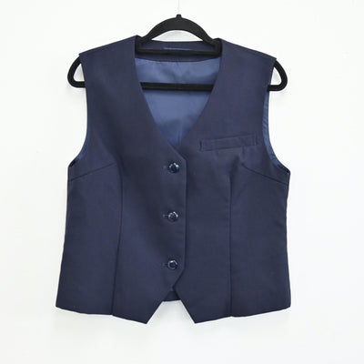 【中古】静岡県 静岡市立観山中学校 女子制服 3点（ブレザー・ニットベスト・スカート）sf001704