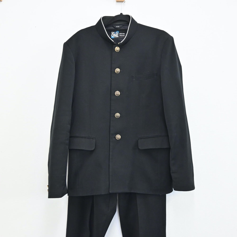 【中古】福岡県 北九州市立南小倉中学校 男子制服 2点（学ラン・ズボン）sf001711