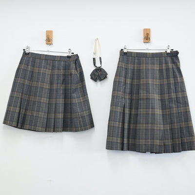 【中古】神奈川県 横浜市立戸塚高校 女子制服 3点（スカート・スカート）sf001713
