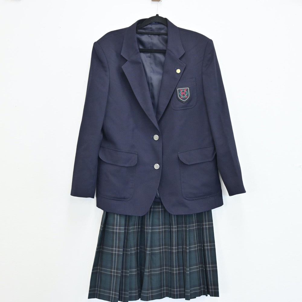 【中古】東京都 上祖師谷中学校 女子制服 2点（ブレザー・スカート）sf001762