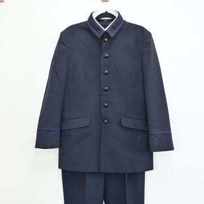 【中古】埼玉県 清風中学校 男子制服 2点（学ラン・ズボン）sf001766
