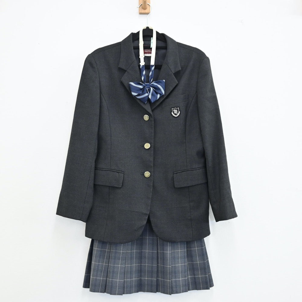 【中古】長野県 長野県北佐久農業高校 女子制服 3点（ブレザー・スカート）sf001793